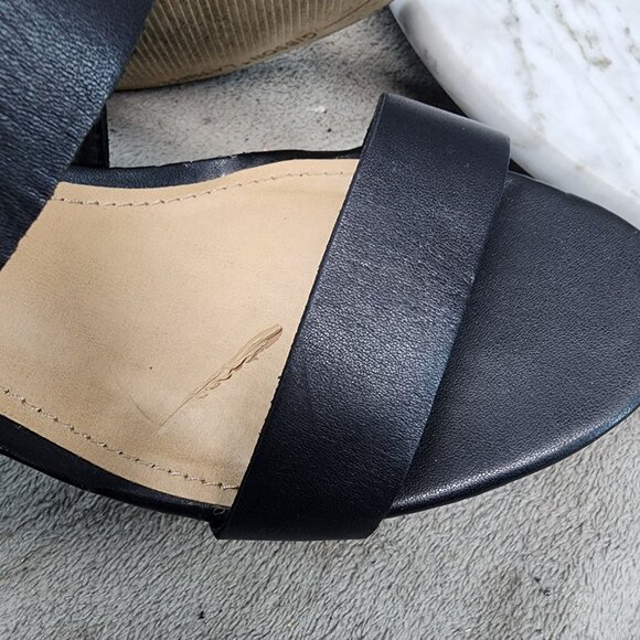 Gibson Latimer Shoes Womens Size 7.5 Sharlie Black Block Heel Sandals *Read* - Picture 13 of 15